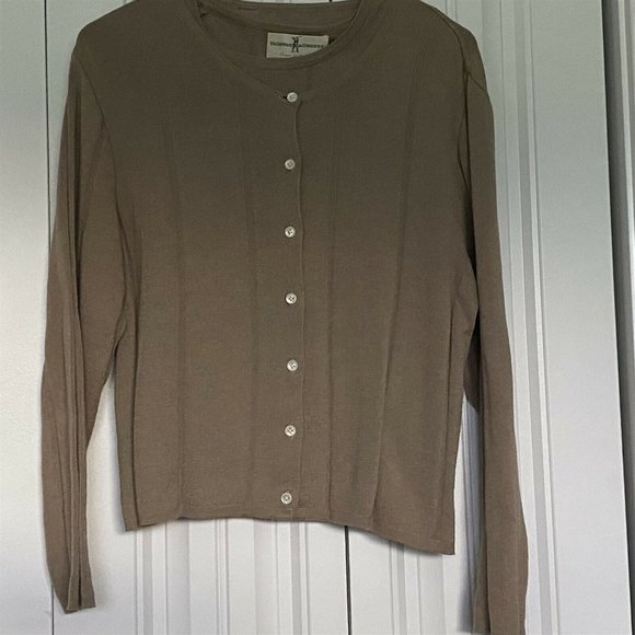 Fairway & Greene Women's Sweater Set Cardigan Shell Golf Activewear Beige - Picture 2 of 10